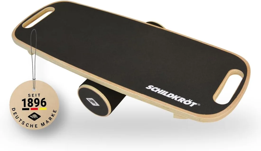 Schildkröt Tabla de Equilibrio de Madera Auténtica | Superficie Antideslizante | Mejora Coordinación y Postura | Incluye Instrucciones foto 3