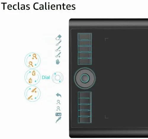 GAOMON M10K Pro Tableta Gráfica de 10'' con AP32, Soporta la Función OTG&Radial, Compatible con Android/Windows/Mac, Adecuada para e-Aprendizaje y Oficina en casa foto 2