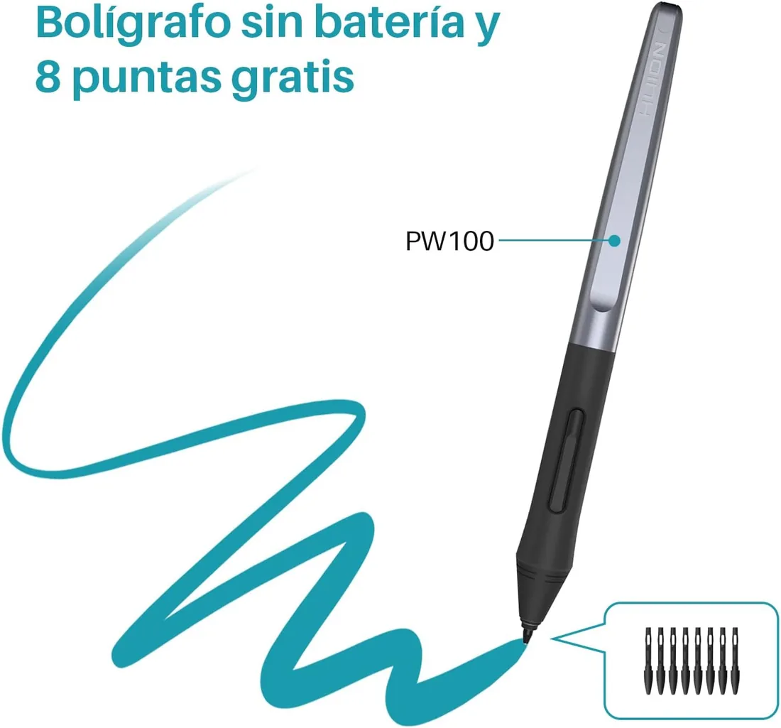 HUION HS64 Tableta Gráfica, 4 Teclas para Principiantes foto 2
