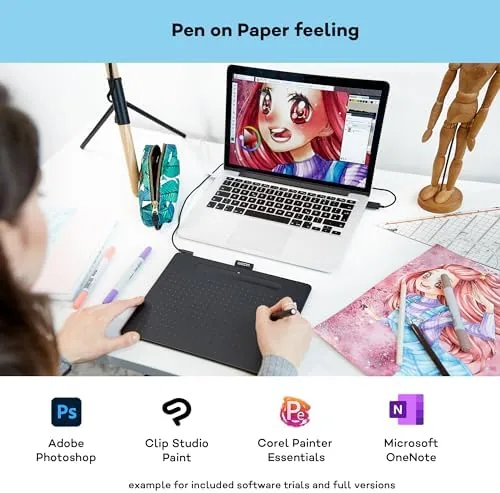 Wacom Intuos M, Tableta de dibujo, incl. Wacom Pen 4K sin batería foto 3