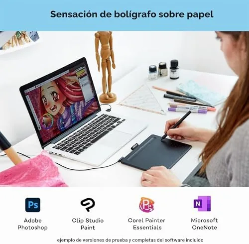 Wacom Intuos S, Tableta de dibujo, incl. Wacom Pen 4K sin batería foto 3