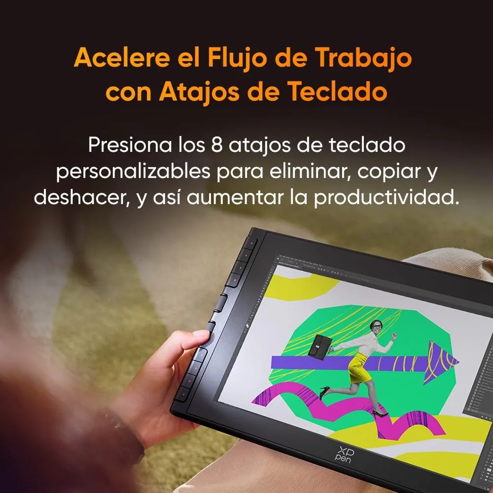 XPPen Artist 12 3rd Tableta Gráfica con Pantalla FHD 16K Niveles (Negro) foto 3