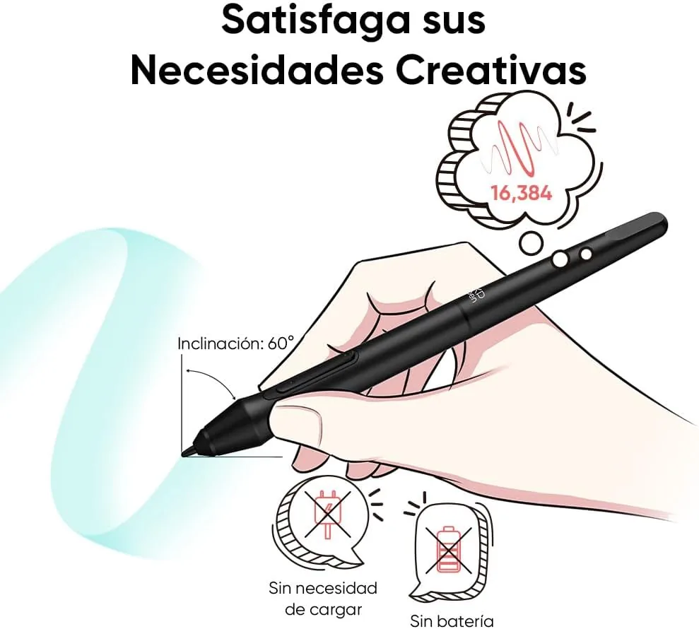 XPPen Deco Mini7 V2 Tableta Gráfica Dibujo Digital Portátil 16384 Niveles foto 3