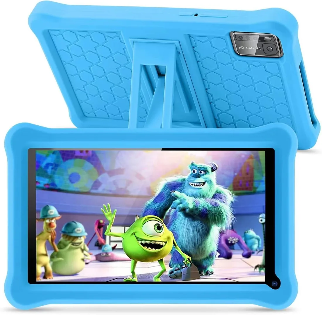 Tablet para Niños 7 Pulgadas, Tablet Android 13 con 8GB RAM 64GB ROM (mpliable 256 GB), Control Parental, Pantalla IPS HD, GMS Certified, WiFi, Tableta Niños Educativo con Funda de EVA (Azul) foto 2