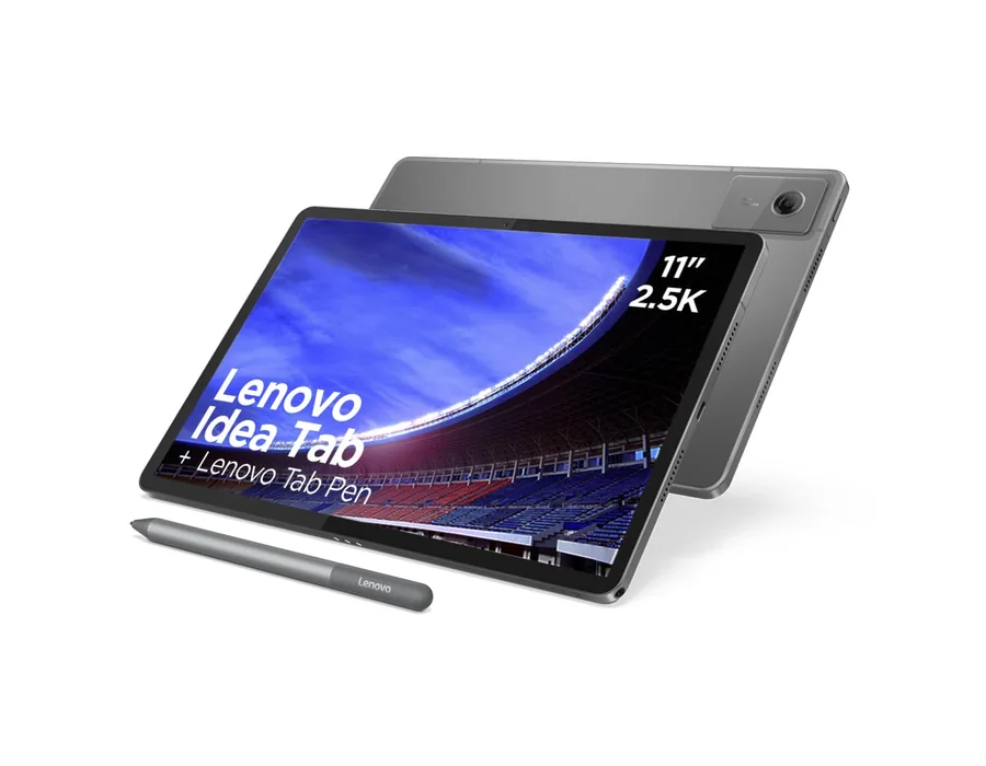 Lenovo Idea Tab – Tablet 11" 2.5K (MediaTek Dimensity 6300, 8 GB RAM, 128 GB UFS, 90 Hz, 4 Altavoces, Wi-Fi 5, Bluetooth 5.2, Android 15) Color Gris – Incluye Tab Pen — Ref. MNLW