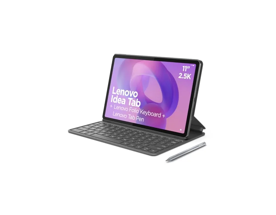 Lenovo Idea Tab – Tablet 11" 2.5K (MediaTek Dimensity 6300, 8 GB RAM, 256 GB UFS, 90 Hz, 4 Altavoces, Wi-Fi 5, Bluetooth 5.2, Android 15) Color Gris – Incluye Teclado Folio + Tab P foto 2