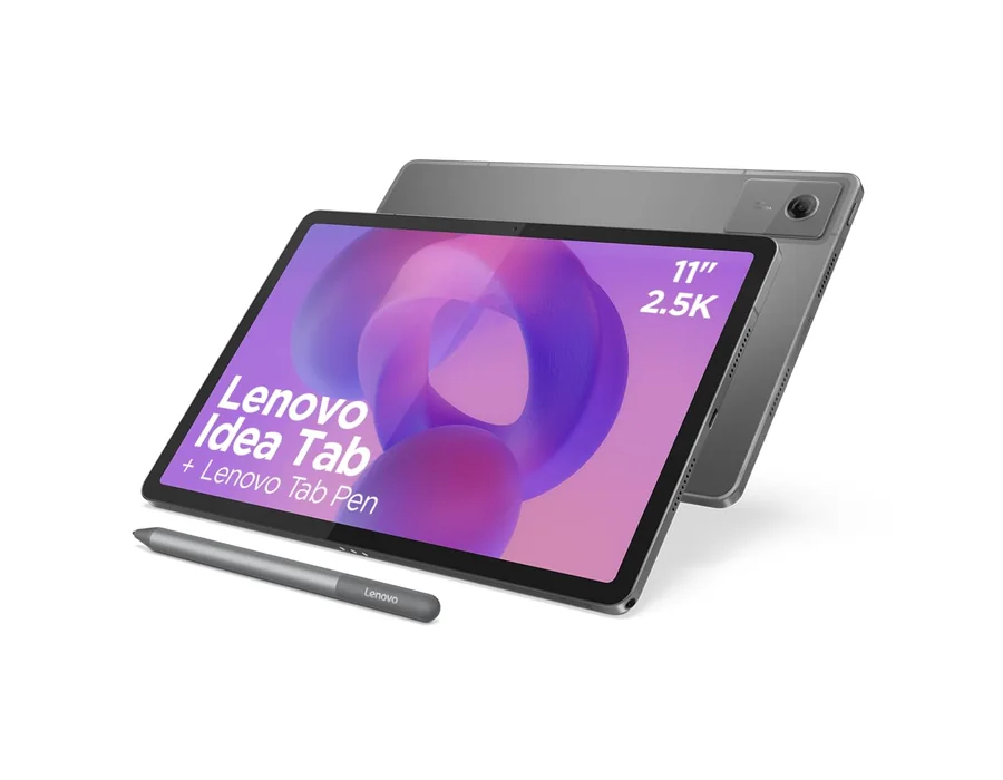 Lenovo Idea Tab – Tablet 11" 2.5K (MediaTek Dimensity 6300, 8 GB RAM, 256 GB UFS, 90 Hz, 4 Altavoces, Wi-Fi 5, Bluetooth 5.2, Android 15) Color Gris – Incluye Tab Pen — Ref. XJ4G