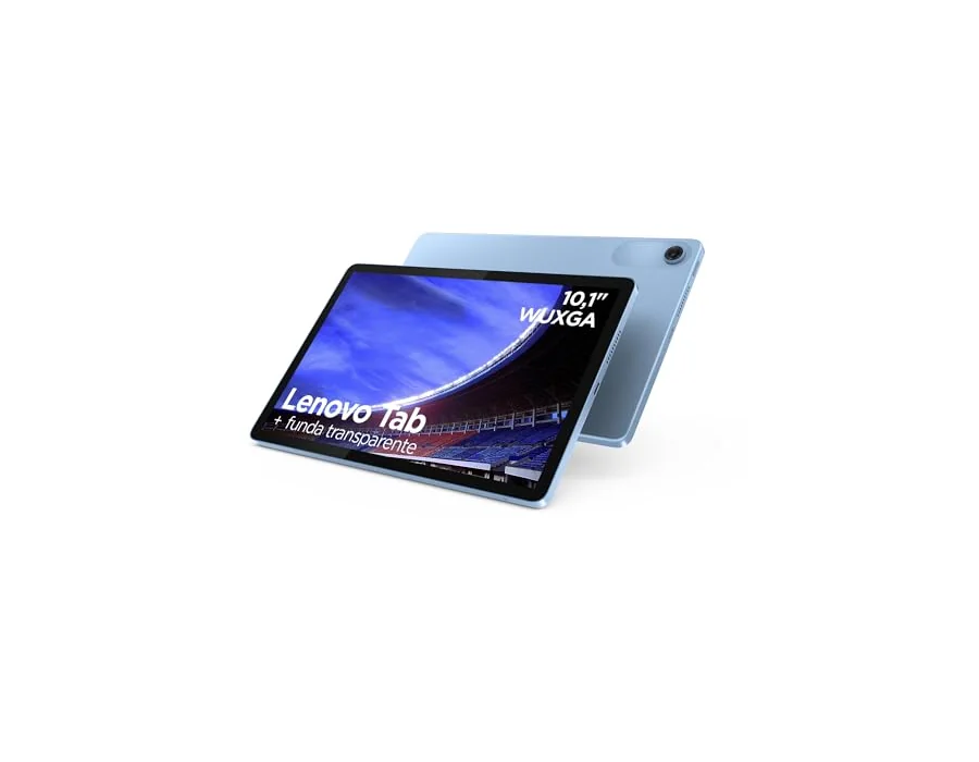 Lenovo Tab – Tablet 10.1" WUXGA (MediaTek Helio G85, 4 GB RAM, 128 GB, 60 Hz, 2 Altavoces, Wi-Fi 5, Bluetooth 5.3, Android 14) Color Azul Polar – Incluye Case Transparente con Sopo foto 2