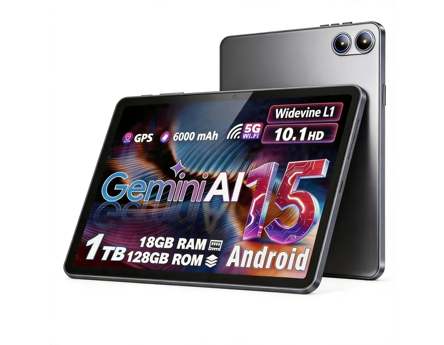 Tablet 10 Pulgadas, Tableta Android 15, T30 0cta-Core, 18GB RAM+ 128GB ROM