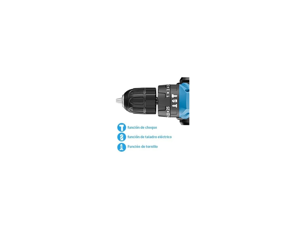 Set de taladro percutor inalambrico, con 2 baterias 21V 1,5 Ah, 25+3 Ajuste de Par, 2 Velocidad, Don… foto 2