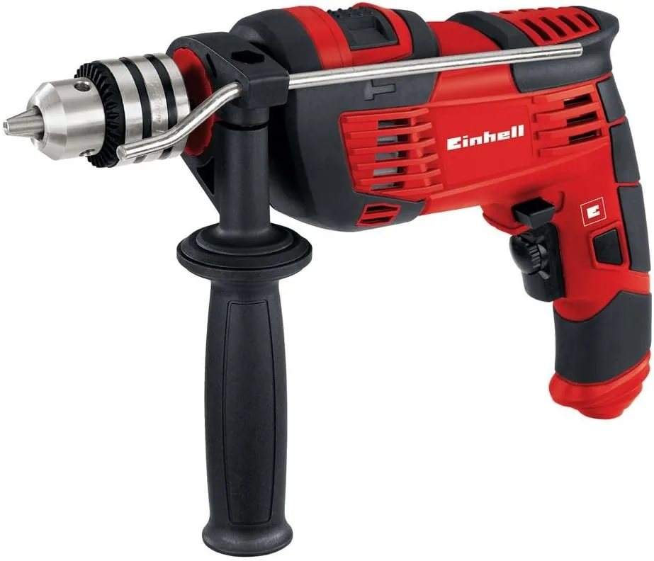 Einhell Taladro percutor TC-ID 1000 E | 1010 W | Capacidad de perforación en hormigón de 16 mm | Portabrocas de corona dentada | Tope de profundidad metálico