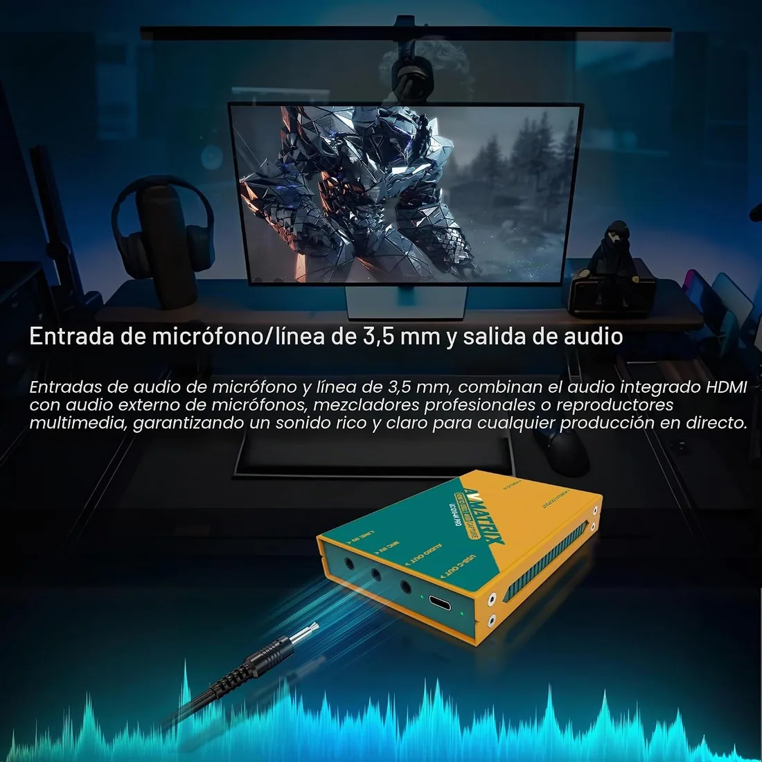AVMATRIX UC1218-4KS Tarjeta de Captura de vídeo 4K HDMI a USB 3.1 | Tarjeta de captura 4K60 con HDR para streaming de juegos y difusión en vivo foto 2