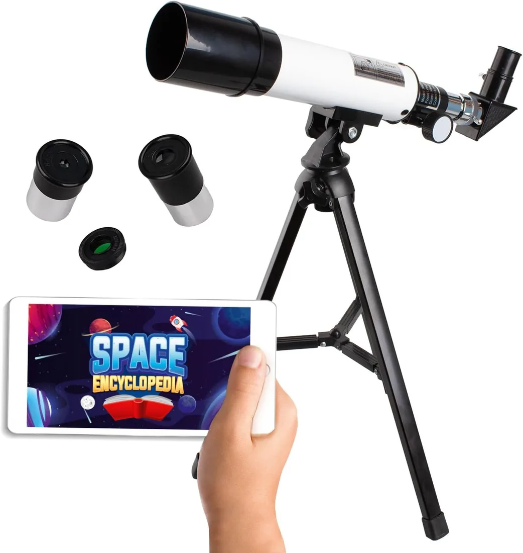 Party town Big Minds - Telescopio para Niños con App Educativa | Telescopio Astronómico Y Terrestre | Regalos Comunion Niño | Regalos para Niños 8 Años O Más