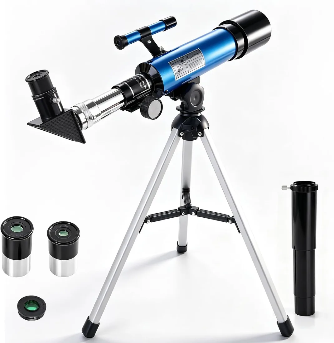 Telescopio para Niños 36050mm con Buscador Telescopios Refractores (Azul) foto 3