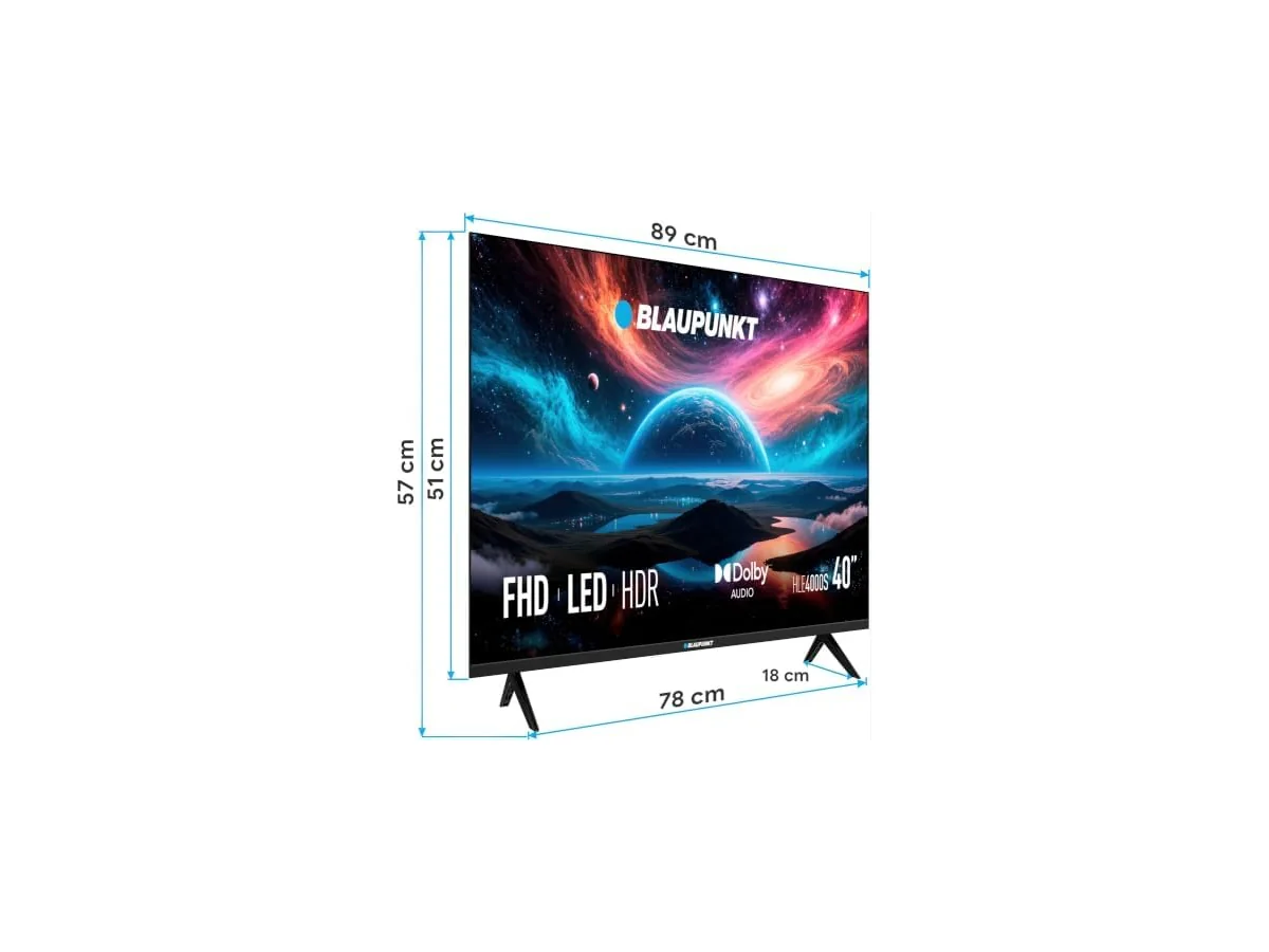 BLAUPUNKT TV 40" Full HD LED, Negro foto 2