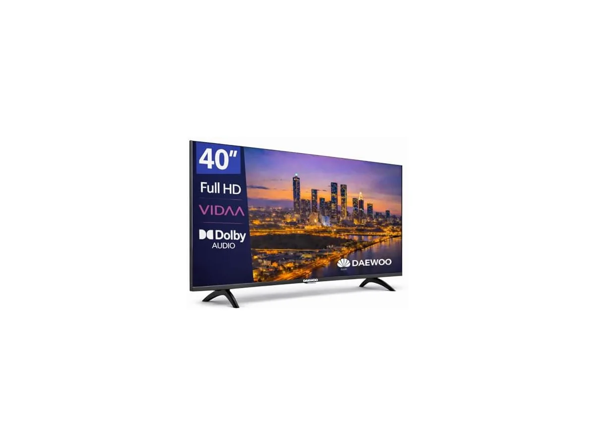 Daewoo 40VB56FV Smart TV 40 Pulgadas Full HD, HDR10, Dolby Audio, WiFi, HDMI, Diseño Sin Marcos…
