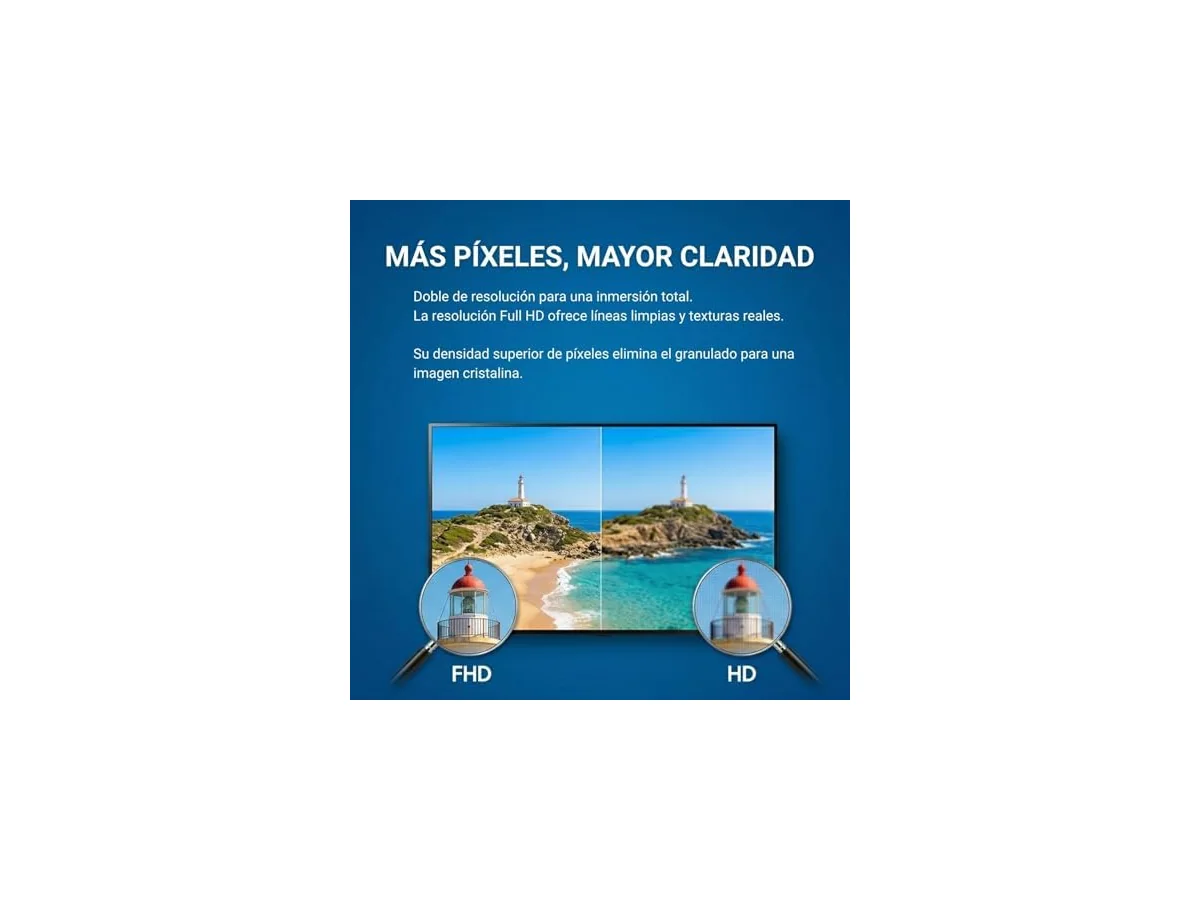 Daewoo 40VB56FV Smart TV 40 Pulgadas Full HD, HDR10, Dolby Audio, WiFi, HDMI, Diseño Sin Marcos… foto 2