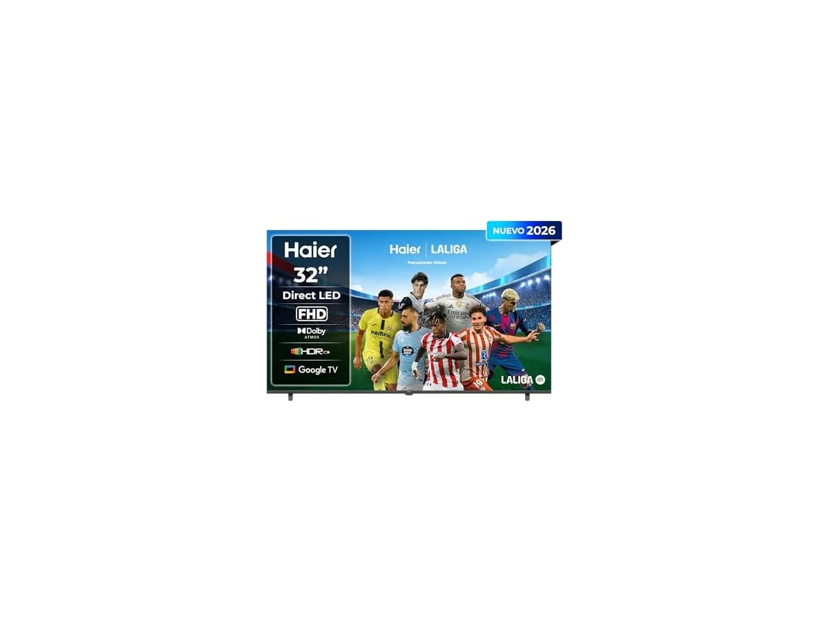 Haier K85 Full HD 32" H32K85GFX, Smart TV con Google TV, Chromecast, Dolby Audio, HDR10, Bluetooth 5.1,…
