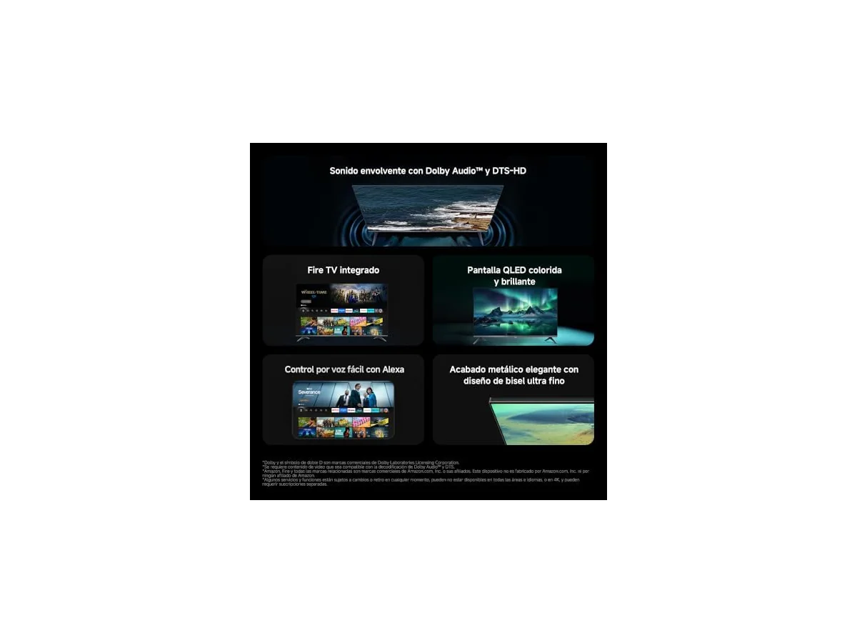 XIAOMI TV F Pro 32, 32 Pulgadas (81 cm), QLED, Smart TV, Fire OS7, Control por Voz Alexa, Dolby Audio™,… foto 2