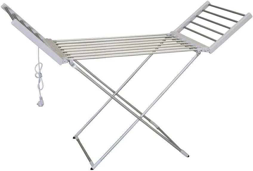 Cofan Tendedero Extensible Eléctrico | 220W | Modelo Sahara | Fabricado en Aluminio | Medidas: 148 x 52 x 108 cm