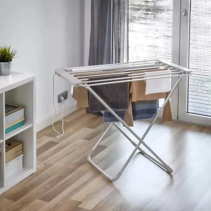 SVE Tendedero Eléctrico de Interior 100W con 6 Barras de Aluminio – Secador de Ropa Rápido y de Bajo Consumo, Plegable y Portátil para Hogar foto 2