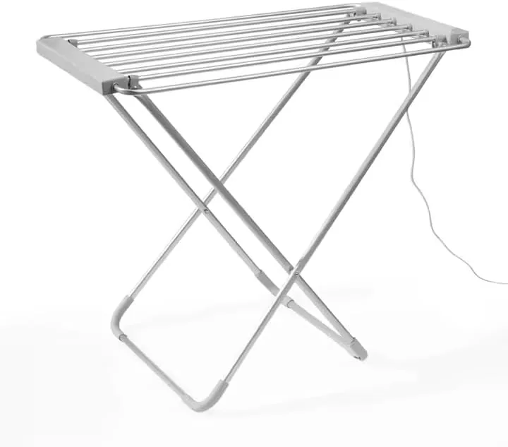 SVE Tendedero Eléctrico de Interior 100W con 6 Barras de Aluminio – Secador de Ropa Rápido y de Bajo Consumo, Plegable y Portátil para Hogar foto 3