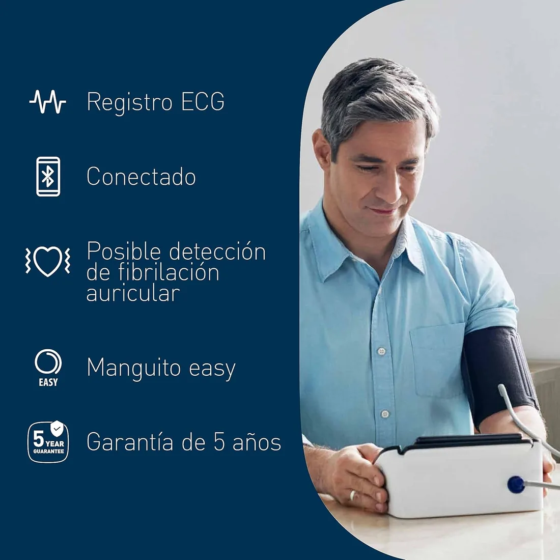 OMRON Completey Tensiómetro de Brazo y ECG foto 3