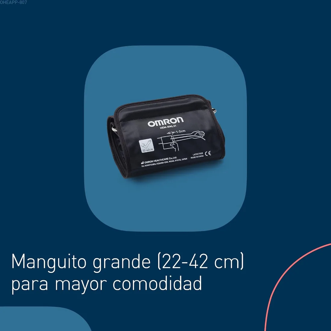 OMRON X2+ Connect Tensiómetro de brazo, Conexión Bluetooth, 22-42 cm foto 2