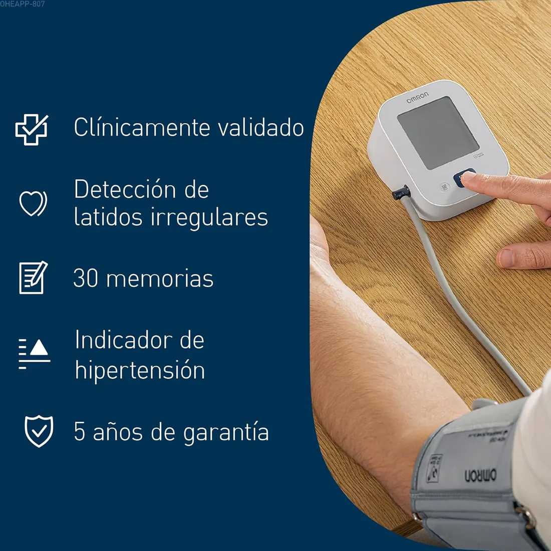 OMRON X2 Essential Tensiómetro de brazo digital Validado clínicamente foto 3