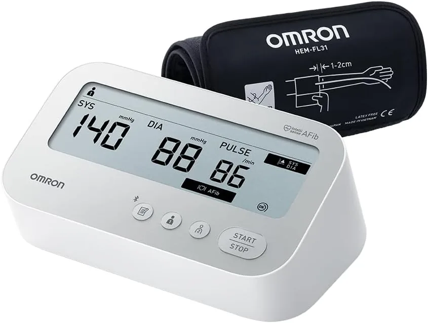 OMRON X4 Connect AFib Tensiómetro de brazo, Conexión Bluetooth