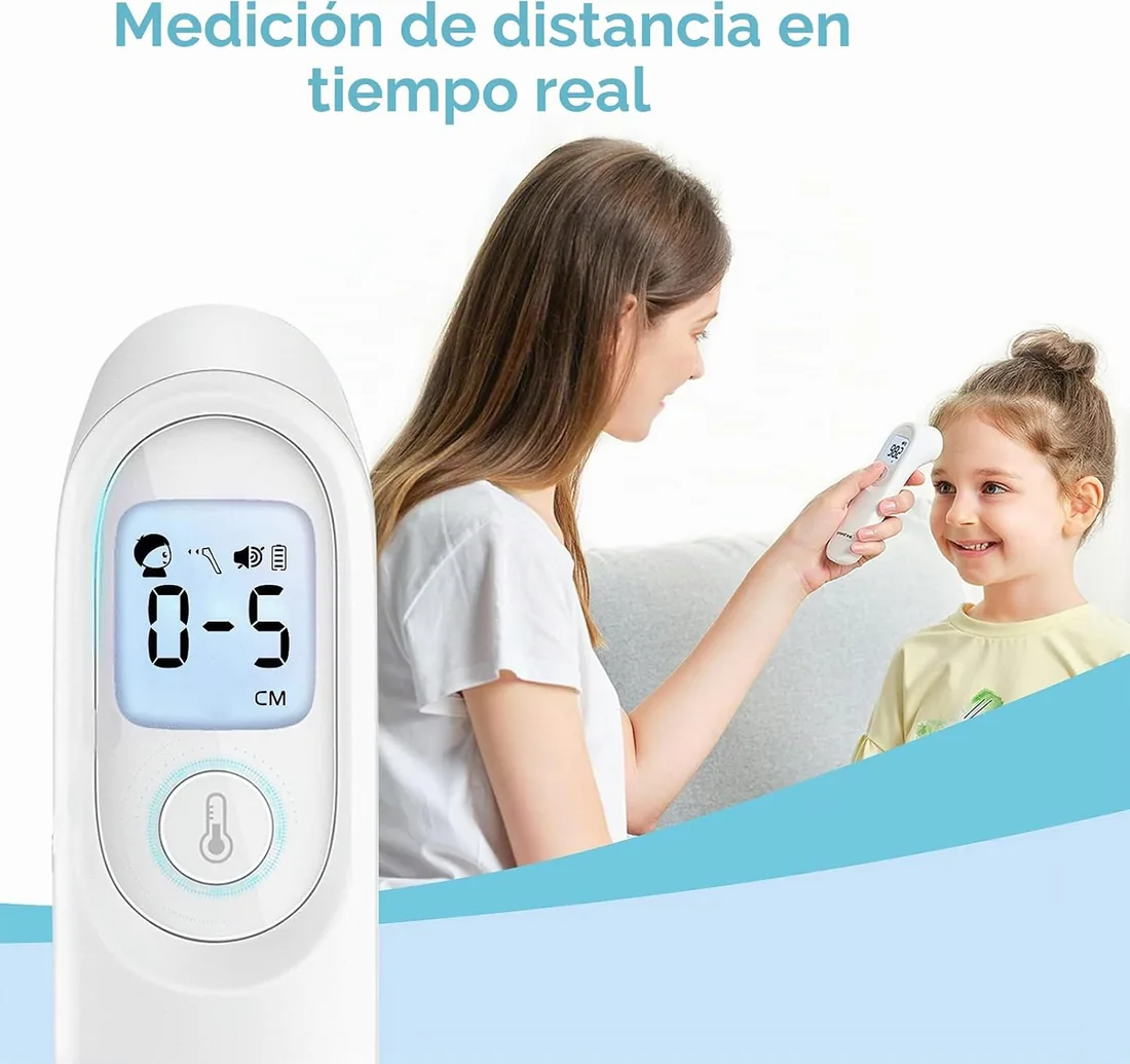 yuwell Termometro Infrarrojos para Adultos et Enfants, Termometro Digital Frente sin Contacto, Lecture Précise et Instantanée et Alarme de Fièvre e e Estuche Incluy foto 2