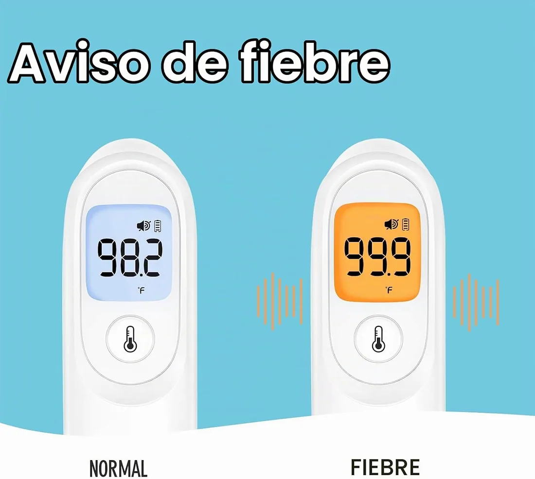 yuwell Termometro Infrarrojos para Adultos et Enfants, Termometro Digital Frente sin Contacto, Lecture Précise et Instantanée et Alarme de Fièvre e e Estuche Incluy foto 3