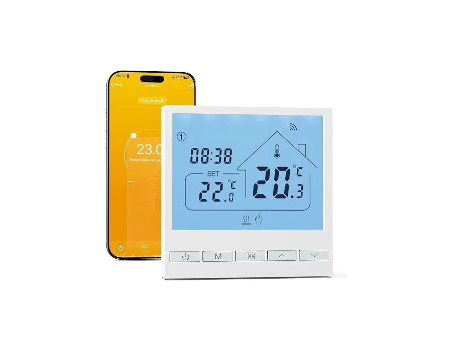 Beok Termostato Calefaccion WiFi para Caldera.Termostato con Alexa Control Vocal termostato Tuya Programable Inalámbrico Digital Inteligente para Calefacción Agua y Gas. 220V 2.4GH foto 3