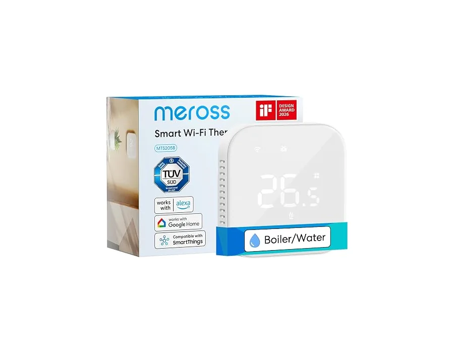 Meross Termostato Calefaccion WiFi para Calderas Termostato WiFi con Alexa