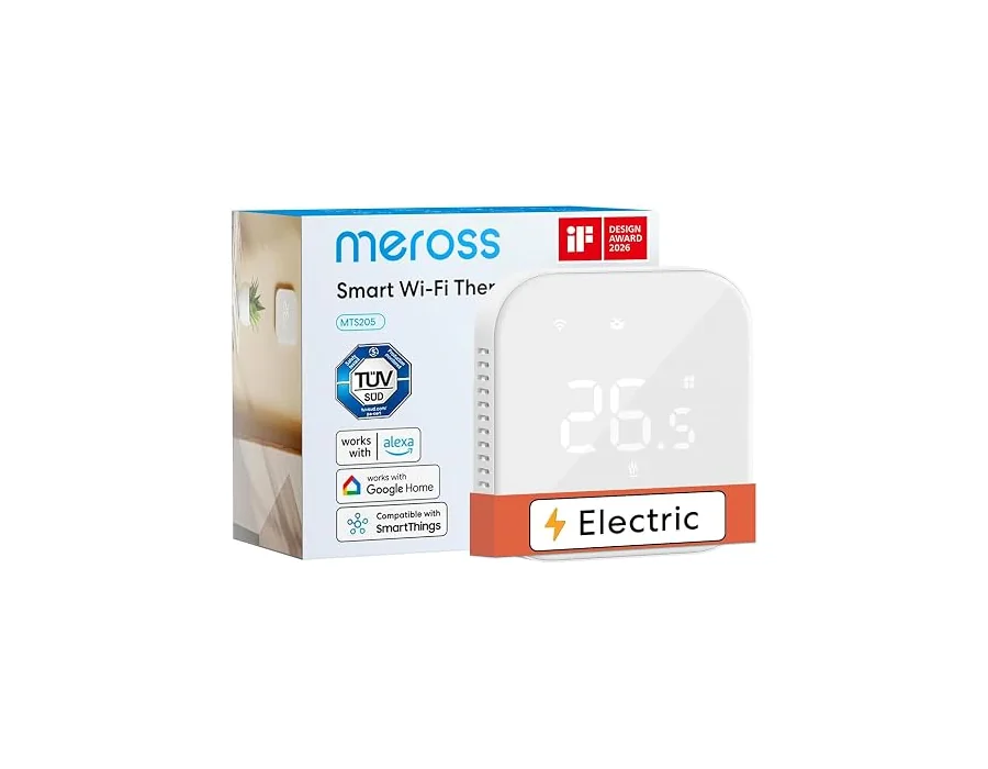 Meross Termostato Calefaccion WiFi por Suelo Radiante Eléctrico, Termostato WiFi Compatible con Alexa, Google Home, y SmartThings, admite Control por Voz, Control Remoto y Funcione foto 3
