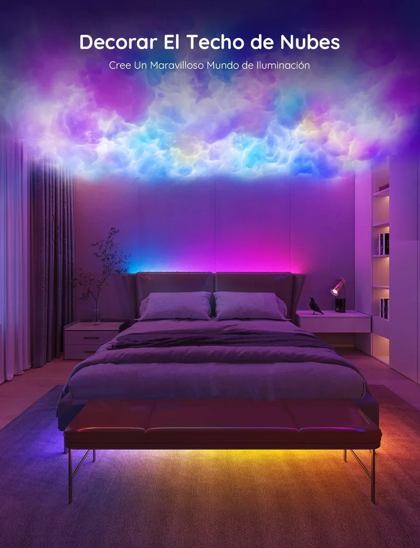 Govee Tira LED 5M, RGBIC Pro LED WiFi,Tiras Inteligentes de Control de App | Luces Funcionan con Google Assistant,, DIY, Sync de Música para Dormitorio, TV y Navidad,Salón,Fiesta foto 3