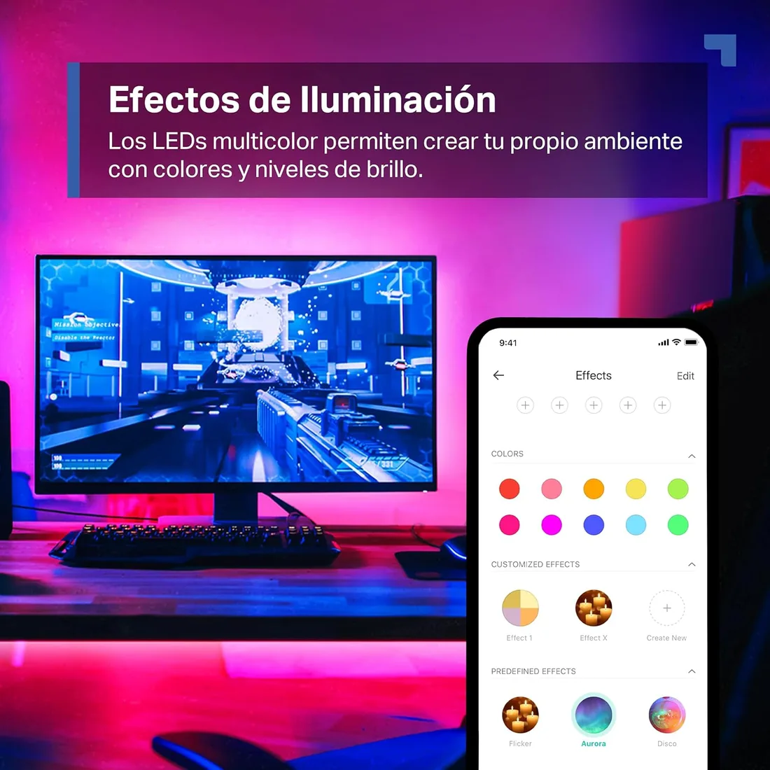 Tapo L900-5 - Tira LED Inteligente WiFi, Multicolor RGB, Control App/Voz | Regulable. 16M de Colores. Efectos de Luz. No Requiere Hub. Cortable a Medida. Control por Voz (Alexa/Google) y App Tapo. foto 3