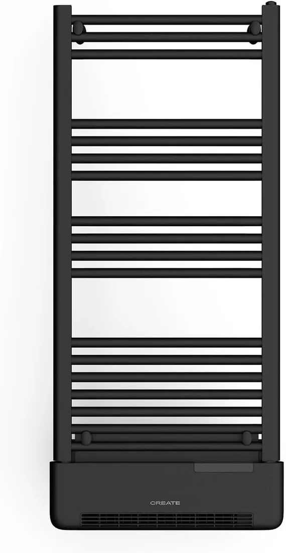 CREATE / Warm Towel Advance/Toallero eléctrico con Calefactor y WiFi Negro / 51.5x11x115.5 cm/Control Desde la App. Pantalla LDC. 2 potencias. tecnología PTC. deteción Ventanas Abiertas. 1000W foto 3