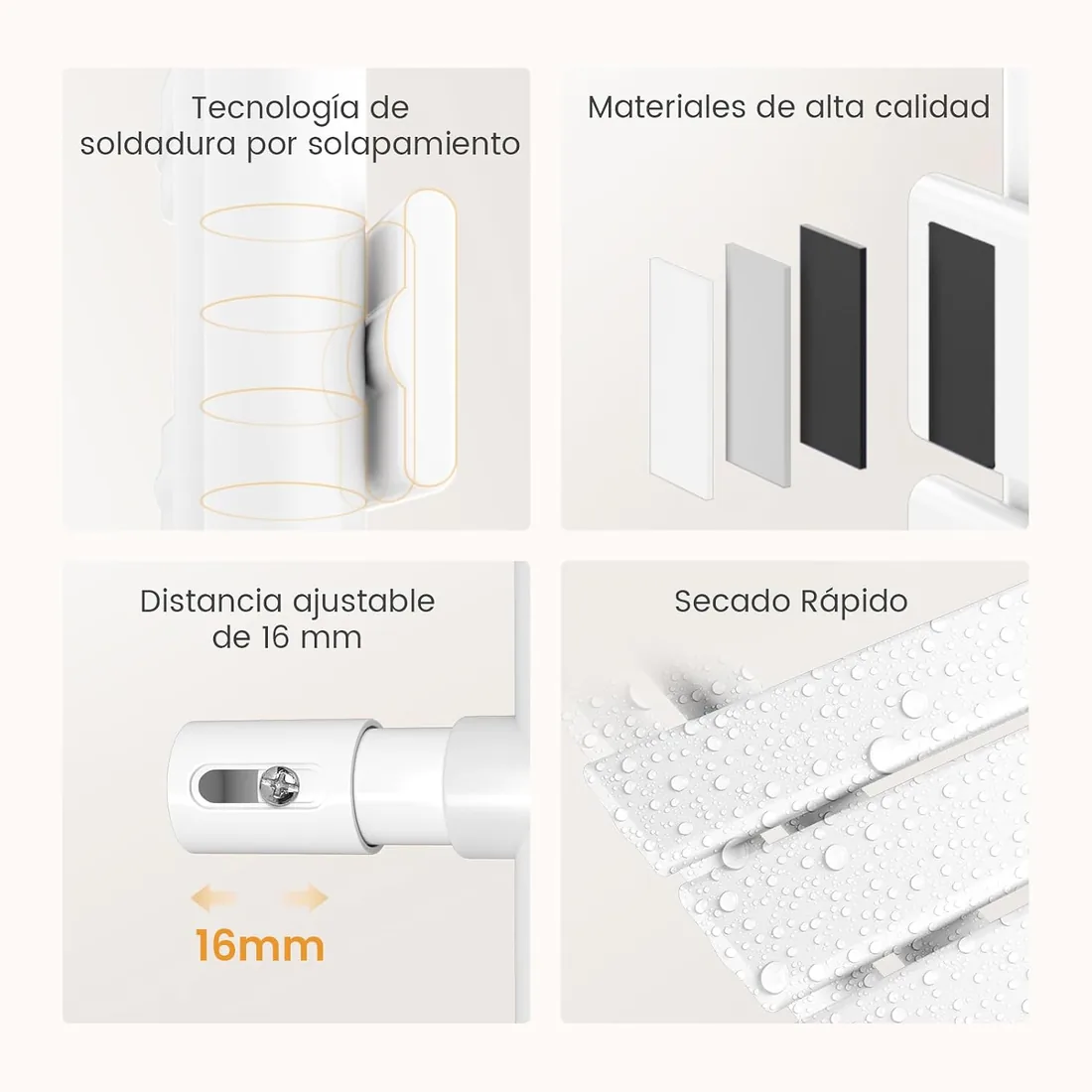 EMKE Toallero electrico baño con WiFi Termostato, 762x400mm,400W,Blanco | Radiador Toallero Eléctrico, Resistencia Calefactora con Temporizador,Función de Memoria foto 3