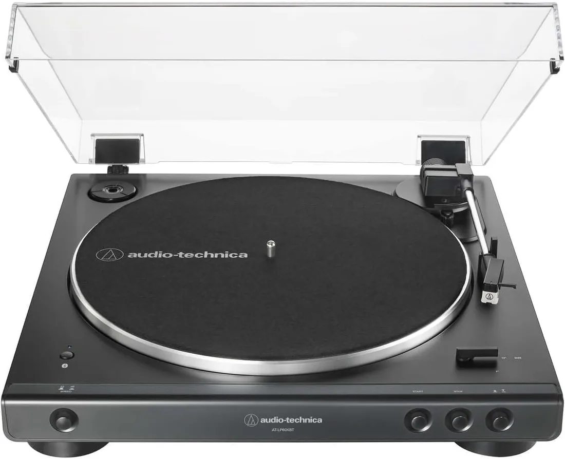 Audio-Technica LP60XBTBK Giradiscos Automático Estéreo Inalámbrico de Tracción por Correa Negro