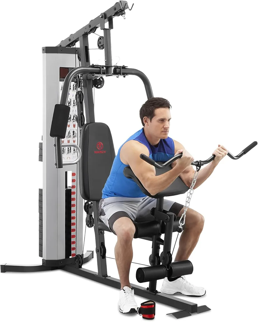 Marcy Multiestación Eclipse HG3000 Compact Home Gym - Torre de Pesas de 68 kg - Polea Alta y Baja con rodamientos de Bolas - Tensión de Cable hasta 900 kg - Peso máximo Usuario 135 kg - 4 Versiones foto 2