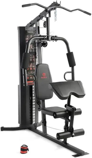 Marcy Multiestación Eclipse HG3000 Compact Home Gym - Torre de Pesas de 68 kg - Polea Alta y Baja con rodamientos de Bolas - Tensión de Cable hasta 900 kg - Peso máximo Usuario 135 kg - 4 Versiones foto 3
