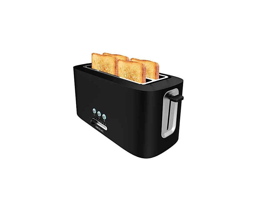 Cecotec Tostadora Vertical Toast&Taste 16000 Extra Double. 1630 W, 2 Ranuras Largas extraanchas, 3 Funciones, Diseño en plástico con acabados en acero inox, Incluye Varillas superi foto 2