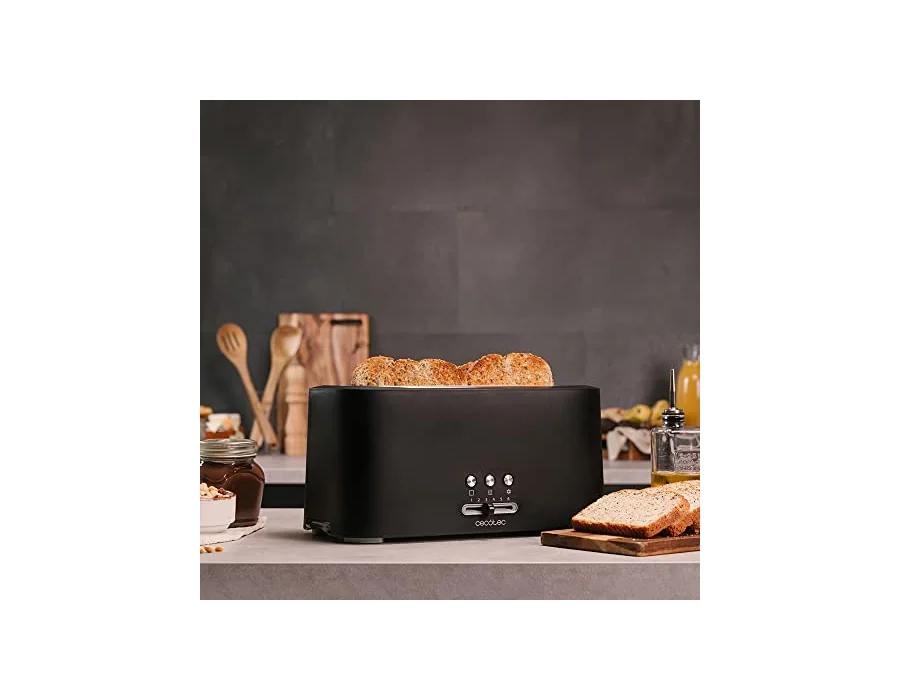 Cecotec Tostadora Vertical Toast&Taste 16000 Extra Double. 1630 W, 2 Ranuras Largas extraanchas, 3 Funciones, Diseño en plástico con acabados en acero inox, Incluye Varillas superi foto 3