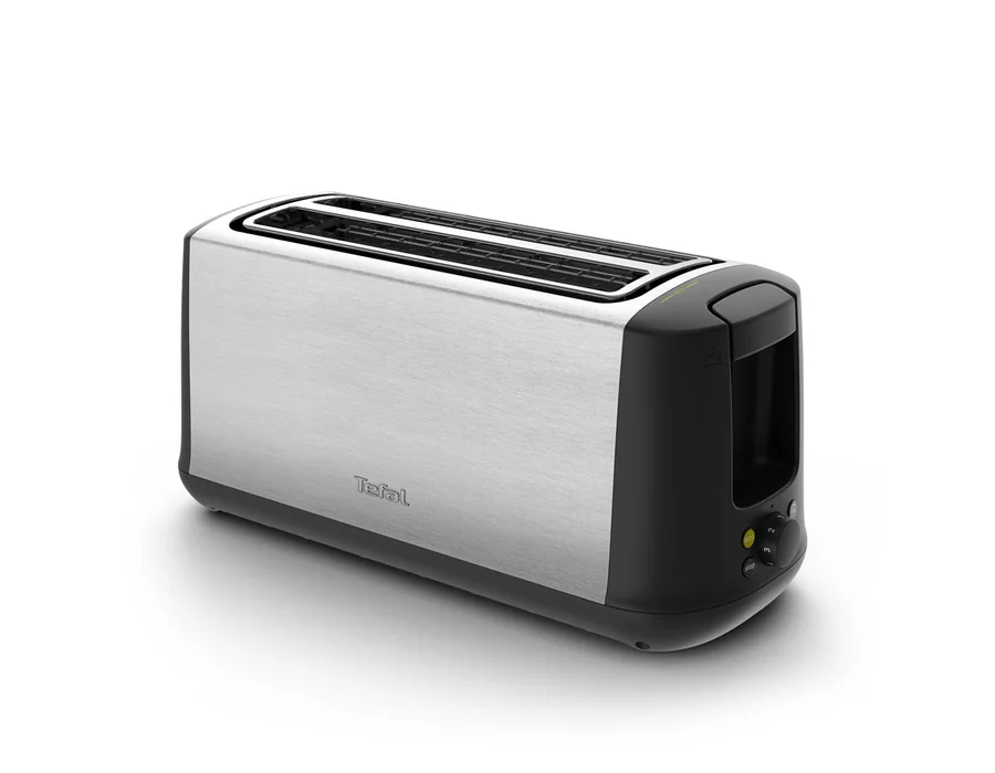 Tefal Subito, Tostadora 2 ranuras extra largas, Opción calentamiento 1 ranura, 1700W, 7 niveles de tostado, Bandeja recogemigas, Detén, descongela y recalienta fácil, TL342DE0