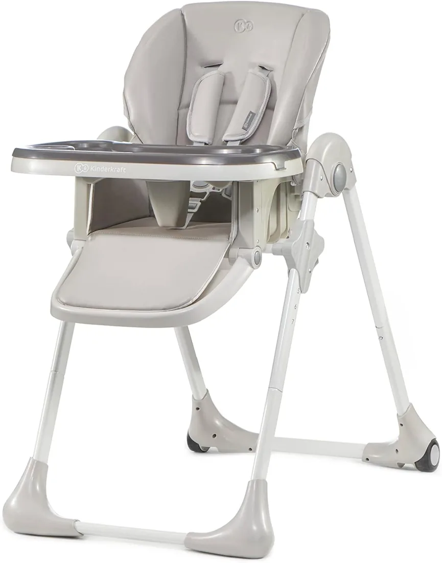 kk Kinderkraft Trona Bebé Ajustable Yummy, Bandeja, Hasta 3 Años, Gris foto 2