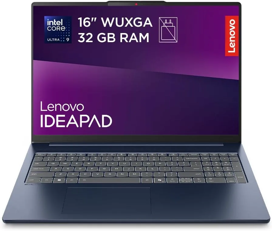 Lenovo IdeaPad Slim 5 Gen 10 – Ordenador Portátil 16" WUXGA (Intel Core Ultra 9 185H, 32 GB RAM, 1 TB SSD, Wi-Fi 6, USB-C, Windows 11 Home) Teclado QWERTY Español - Azul Cósmico foto 2