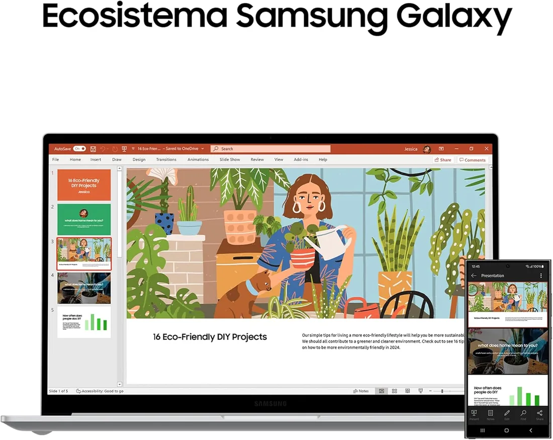 Samsung Galaxy Book4, Ordenador Portátil Ultrafino 15.6" Full HD LED, Intel Core i7 13th Gen i7-1355U, 16GB RAM, 1TB SSD, Intel Iris Xe Graphics, Windows 11 Home, Gris, Teclado QWERTY Español foto 3