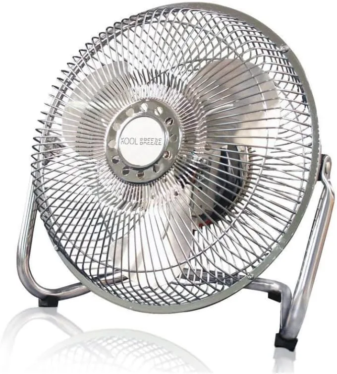 Max Star Ventilador de Mesa de 23 cm, 3 Velocidades, Motor 38W, Rejilla de Seguridad, Cabezal Ajustable, VS9 foto 2