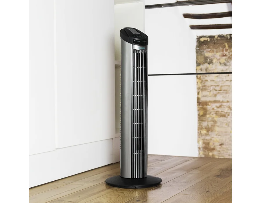 Cecotec Ventilador de Torre Digital con Temporizador y Mando a Distancia EnergySilence 890 Skyline. 50 W, 30'' (76cm) de Altura, Oscilación, Motor de Cobre, 3 Velocidades, 3 Modos, foto 2